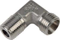Kolanko hydrauliczne 90 st., gwintowane, M 22x1,5 (stożkowy)-16 S (M24x1,5), stal ocynkowana