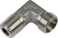Kolanko hydrauliczne 90 st., gwintowane, M 16x1,5 (stożkowy)-10 S (M18x1,5), stal ocynkowana