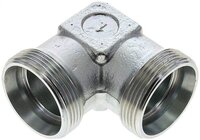 Kolanko hydrauliczne 90 st., gwint zewnętrzny 35 L (M45x2), stal ocynkowana