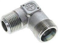 Kolanko hydrauliczne 90 st. gwint R 1/2"-16 S (M24x1,5), stal ocynkowana