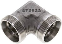 Kolanko hydrauliczne 90 st., gwint zewnętrzny 35 L (M45x2), stal nierdzewna