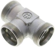 Trójnik hydrauliczny T, gwinty zewnętrzne 35 L (M45x2), stal ocynkowana