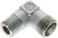 Kolanko hydrauliczne 90 st., gwint NPT 1/2"-16 S (M24x1,5), stal ocynkowana