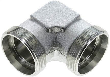 Kolanko hydrauliczne 90 st., gwint zewnętrzny 42 L (M52x2), stal ocynkowana