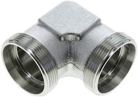 Kolanko hydrauliczne 90 st., gwint zewnętrzny 42 L (M52x2), stal ocynkowana
