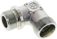 Kolanko hydrauliczne 90 st. gwint G 3/4"-20 S (M30x2), stal ocynkowana