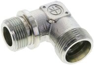 Kolanko hydrauliczne 90 st. gwint G 3/4"-20 S (M30x2), stal ocynkowana