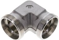 Kolanko hydrauliczne 90 st., gwint zewnętrzny 42 L (M52x2), stal nierdzewna