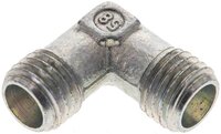 Kolanko hydrauliczne 90 st., gwint zewnętrzny 6 L (M12x1,5), stal ocynkowana