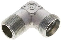 Kolanko hydrauliczne 90 st., gwint NPT 3/4"-22 L (M30x2), stal ocynkowana