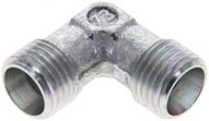 Kolanko hydrauliczne 90 st., gwint zewnętrzny 6 LL (M10x1), stal ocynkowana
