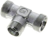 Trójnik hydrauliczny, redukcyjny 18 L (M26x1,5)-15 L (M22x1,5)-18 L (M26x1,5), stal ocynkowana