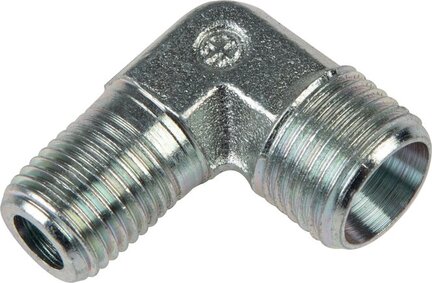 Kolanko hydrauliczne 90 st. gwint G 1-1/2"-42 L (M52x2), stal ocynkowana