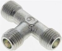 Trójnik hydrauliczny T, gwinty zewnętrzne 6 S (M14x1,5), stal ocynkowana