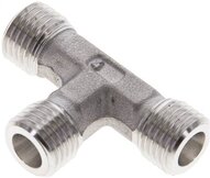 Trójnik hydrauliczny T, gwinty zewnętrzne 6 S (M14x1,5), stal nierdzewna