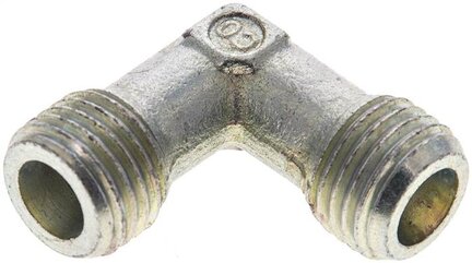 Kolanko hydrauliczne 90 st., gwint zewnętrzny 6 S (M14x1,5), stal ocynkowana