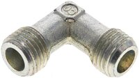 Kolanko hydrauliczne 90 st., gwint zewnętrzny 6 S (M14x1,5), stal ocynkowana