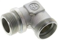 Kolanko hydrauliczne 90 st. gwint G 1"-28 L (M36x2), stal ocynkowana