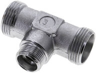 Trójnik hydrauliczny, redukcyjny 22 L (M30x2)-15 L (M22x1,5)-22 L (M30x2), stal ocynkowana