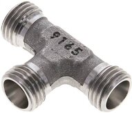 Trójnik hydrauliczny T, gwinty zewnętrzne 8 L (M14x1,5), stal nierdzewna