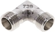 Kolanko hydrauliczne 90 st., gwint zewnętrzny 8 L (M14x1,5), stal nierdzewna