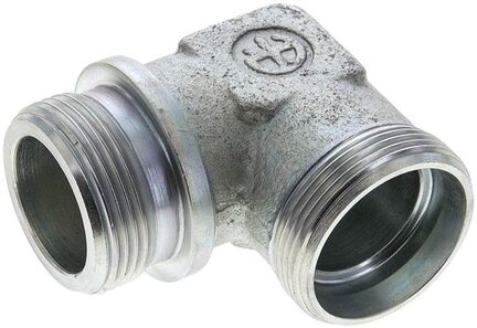 Kolanko hydrauliczne 90 st. gwint G 1-1/4"-35 L (M45x2), stal ocynkowana