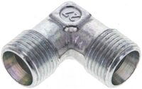 Kolanko hydrauliczne 90 st., gwint zewnętrzny 8 LL (M12x1), stal ocynkowana