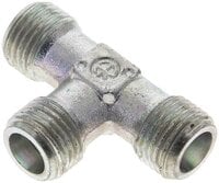 Trójnik hydrauliczny T, gwinty zewnętrzne 8 S (M16x1,5), stal ocynkowana