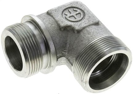 Kolanko hydrauliczne 90 st. gwint G 1-1/2"-38 S (M52x2), stal ocynkowana
