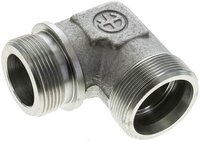 Kolanko hydrauliczne 90 st. gwint G 1-1/2"-38 S (M52x2), stal ocynkowana