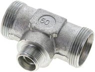 Trójnik hydrauliczny, redukcyjny 28 L (M36x2)-15 L (M22x1,5)-28 L (M36x2), stal ocynkowana