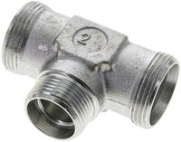Trójnik hydrauliczny, redukcyjny 28 L (M36x2)-22 L (M30x2)-28 L (M36x2), stal ocynkowana