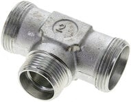 Trójnik hydrauliczny, redukcyjny 28 L (M36x2)-22 L (M30x2)-28 L (M36x2), stal ocynkowana