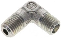 Kolanko hydrauliczne 90 st., gwintowane, M 8x1 (stożkowy)-4 LL (M8x1), stal ocynkowana