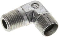 Kolanko hydrauliczne 90 st. gwint R 1/4"-10 LL (M14x1), stal ocynkowana