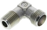 Kolanko hydrauliczne 90 st., gwintowane, M 14x1,5 (stożkowy)-10 L (M16x1,5), stal ocynkowana