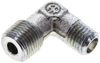 Kolanko hydrauliczne 90 st., gwint NPT 1/8"-4 LL (M8x1), stal ocynkowana
