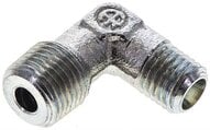 Kolanko hydrauliczne 90 st., gwint NPT 1/8"-4 LL (M8x1), stal ocynkowana