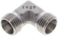 Kolanko hydrauliczne 90 st., gwint zewnętrzny 10 L (M16x1,5), stal nierdzewna