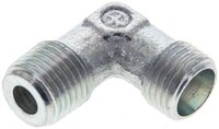 Kolanko hydrauliczne 90 st., gwintowane, M 10x1 (stożkowy)-6 LL (M10x1), stal ocynkowana