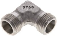 Kolanko hydrauliczne 90 st., gwint zewnętrzny 10 S (M18x1,5), stal nierdzewna