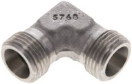 Kolanko hydrauliczne 90 st., gwint zewnętrzny 10 S (M18x1,5), stal nierdzewna