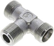 Trójnik hydrauliczny T, gwint R 1/2"-15 L (M22x1,5), stal ocynkowana