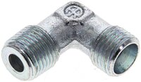 Kolanko hydrauliczne 90 st., gwint NPT 1/8"-6 LL (M10x1), stal ocynkowana
