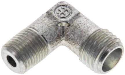 Kolanko hydrauliczne 90 st., gwintowane, M 10x1 (stożkowy)-6 L (M12x1,5), stal ocynkowana