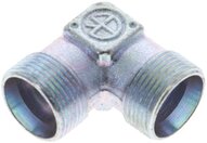 Kolanko hydrauliczne 90 st., gwint zewnętrzny 12 LL (M16x1), stal ocynkowana
