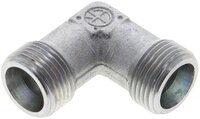 Kolanko hydrauliczne 90 st., gwint zewnętrzny 12 S (M20x1,5), stal ocynkowana