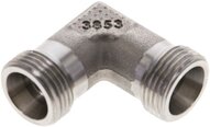 Kolanko hydrauliczne 90 st., gwint zewnętrzny 12 S (M20x1,5), stal nierdzewna