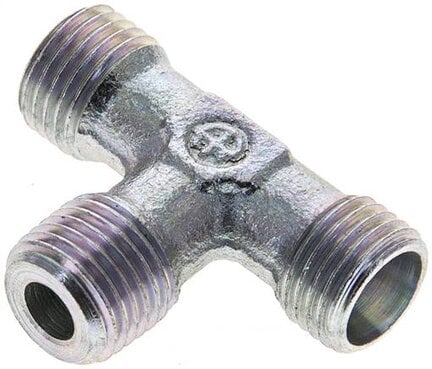 Trójnik hydrauliczny, gwint M 10x1 (stożkowy)-6 LL (M10x1), stal ocynkowana