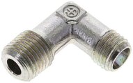Kolanko hydrauliczne 90 st., gwint NPT 1/4"-6 L (M12x1,5), stal ocynkowana